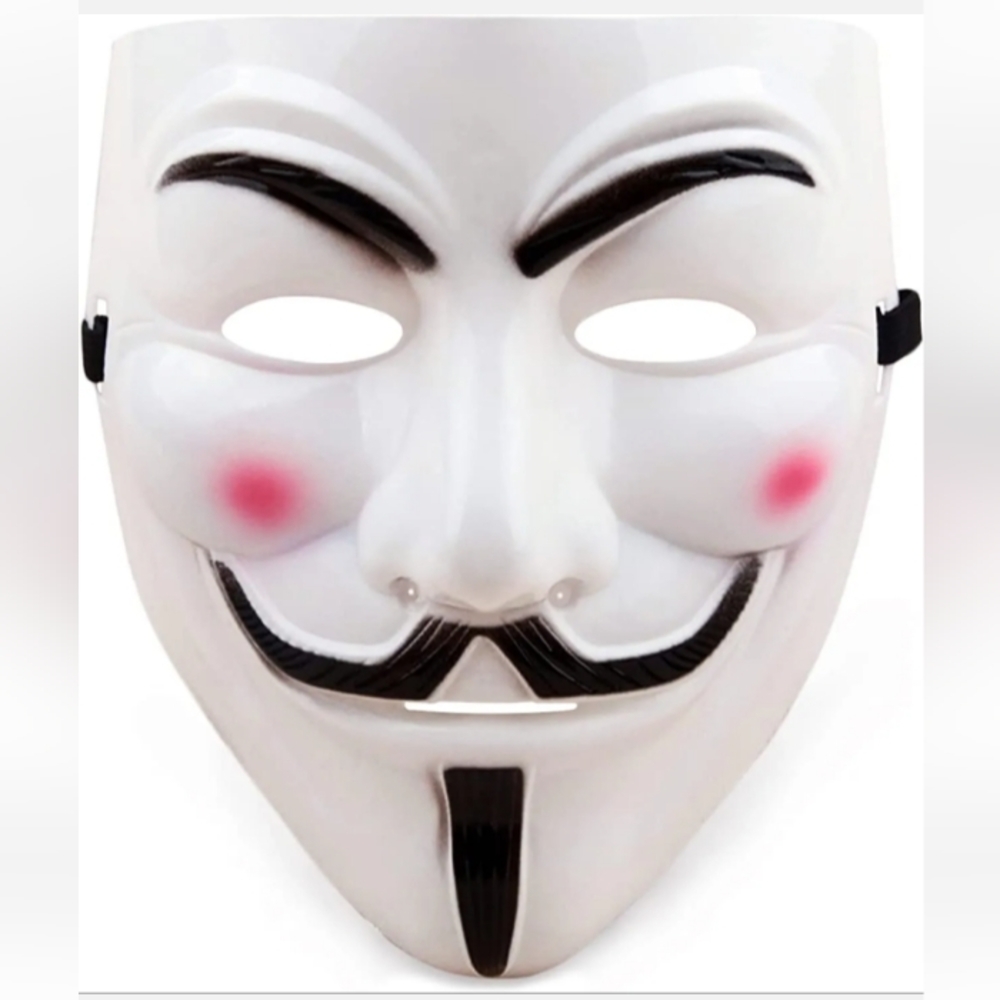 🆕 V for Vendetta - Guy Fawkes (Mask) anonymous hacker, NWOT